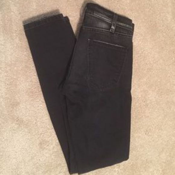 Black Distressed Current/Elliott Skinny Jeans - Picture 6 of 6